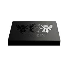 Luxury black packaging box with spot UV finish