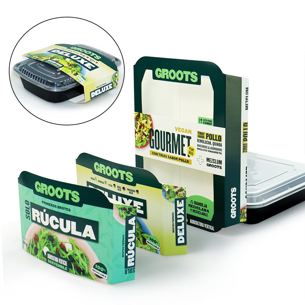 Custom food packaging supplies labels sleeves stickers cards