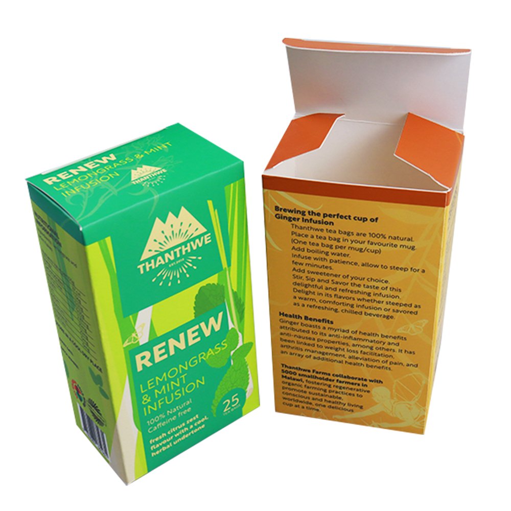 Custom printed tea boxes coffee packaging supplier