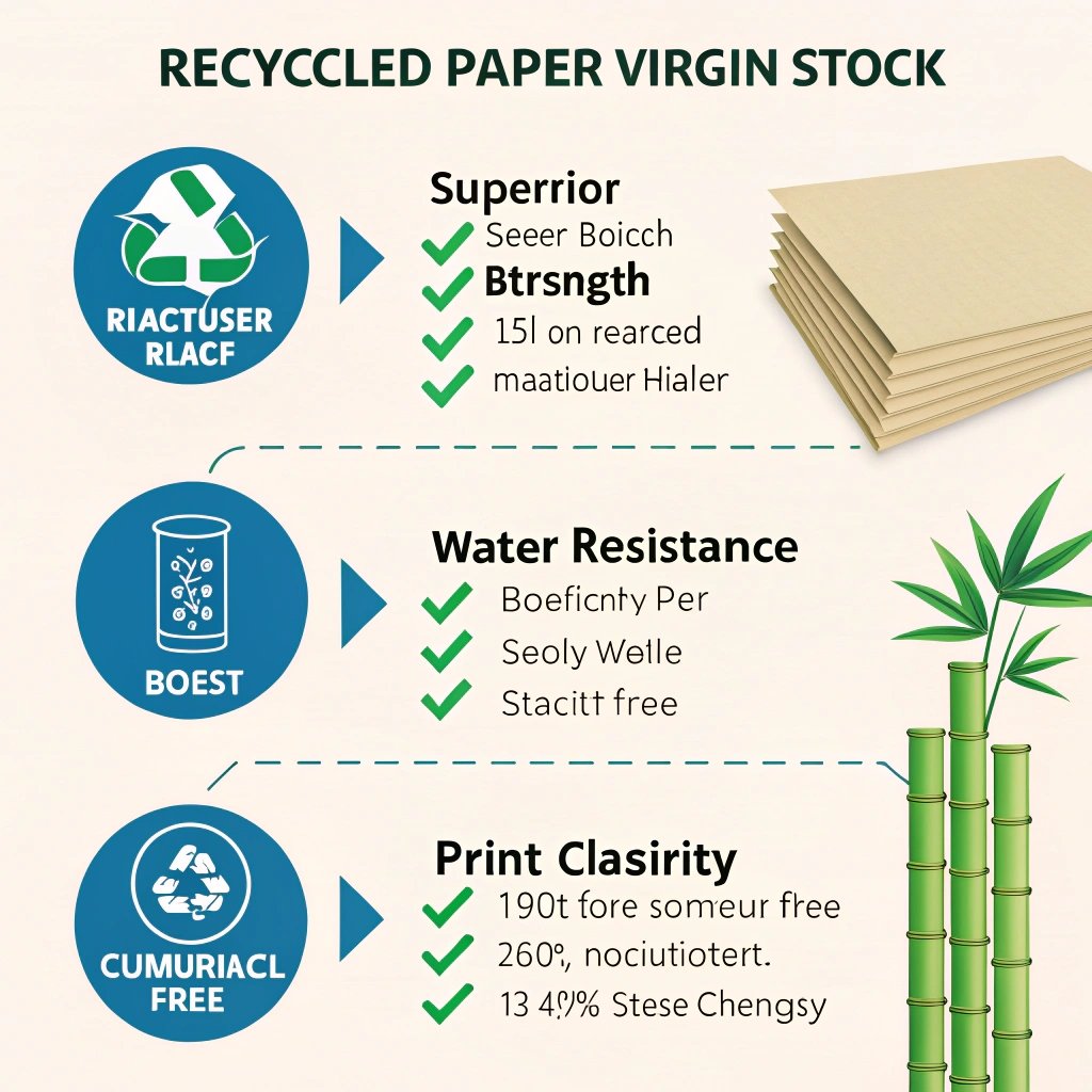 Recycled paper virgin stock benefits
