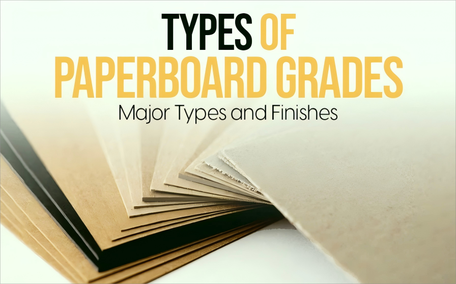 Samples of FBB, SBS, and Kraft paperboard