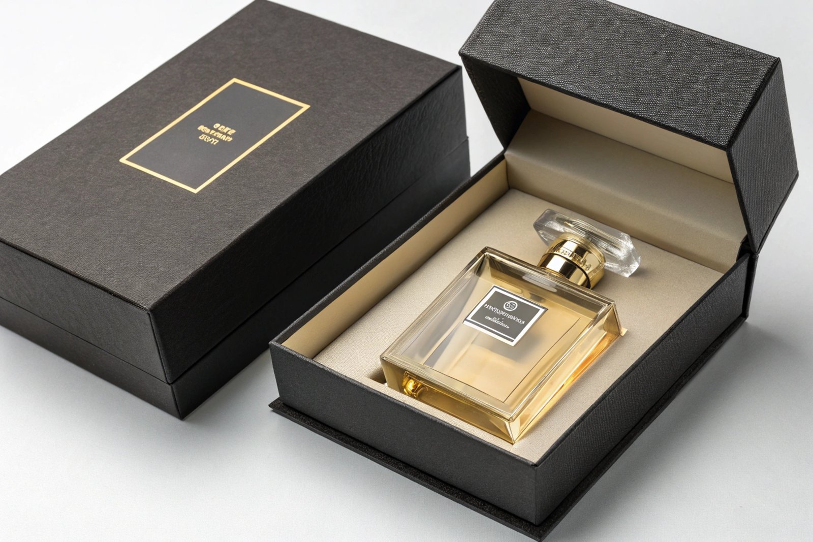 Luxury product in a thick, sturdy paper box