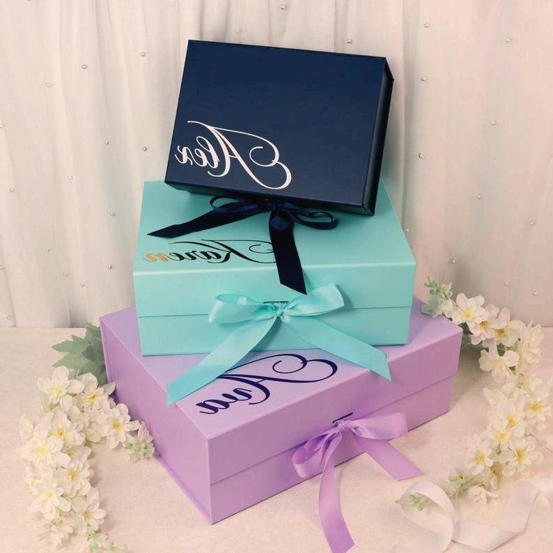 Examples of custom printed and finished magnetic boxes