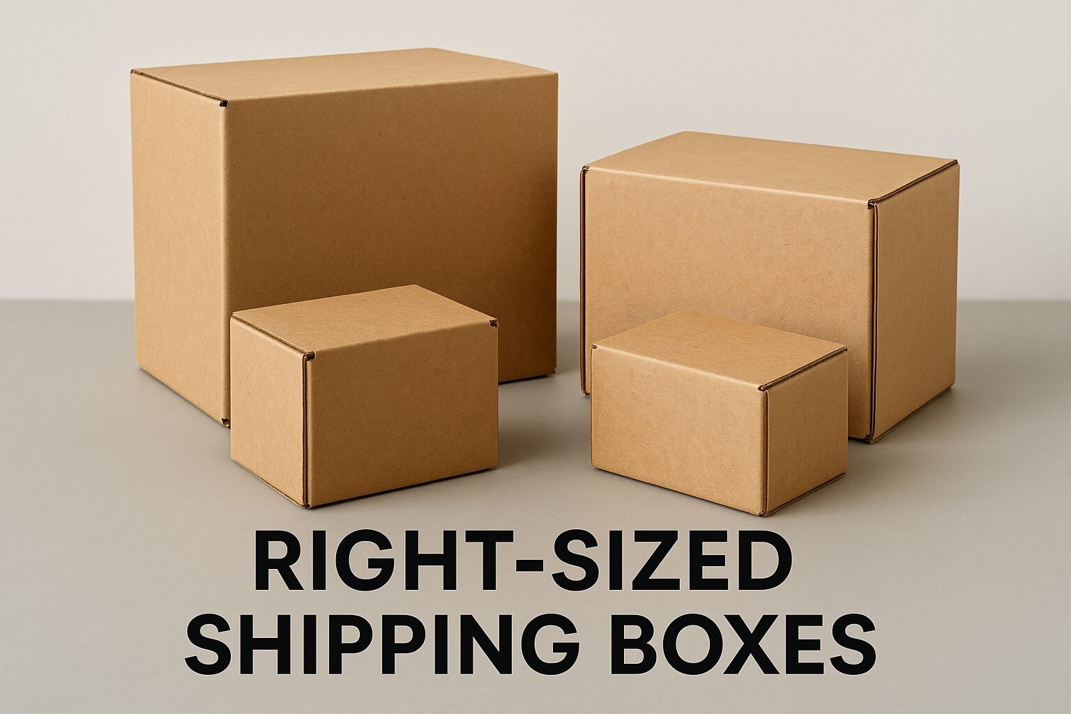 Right-sized shipping boxes