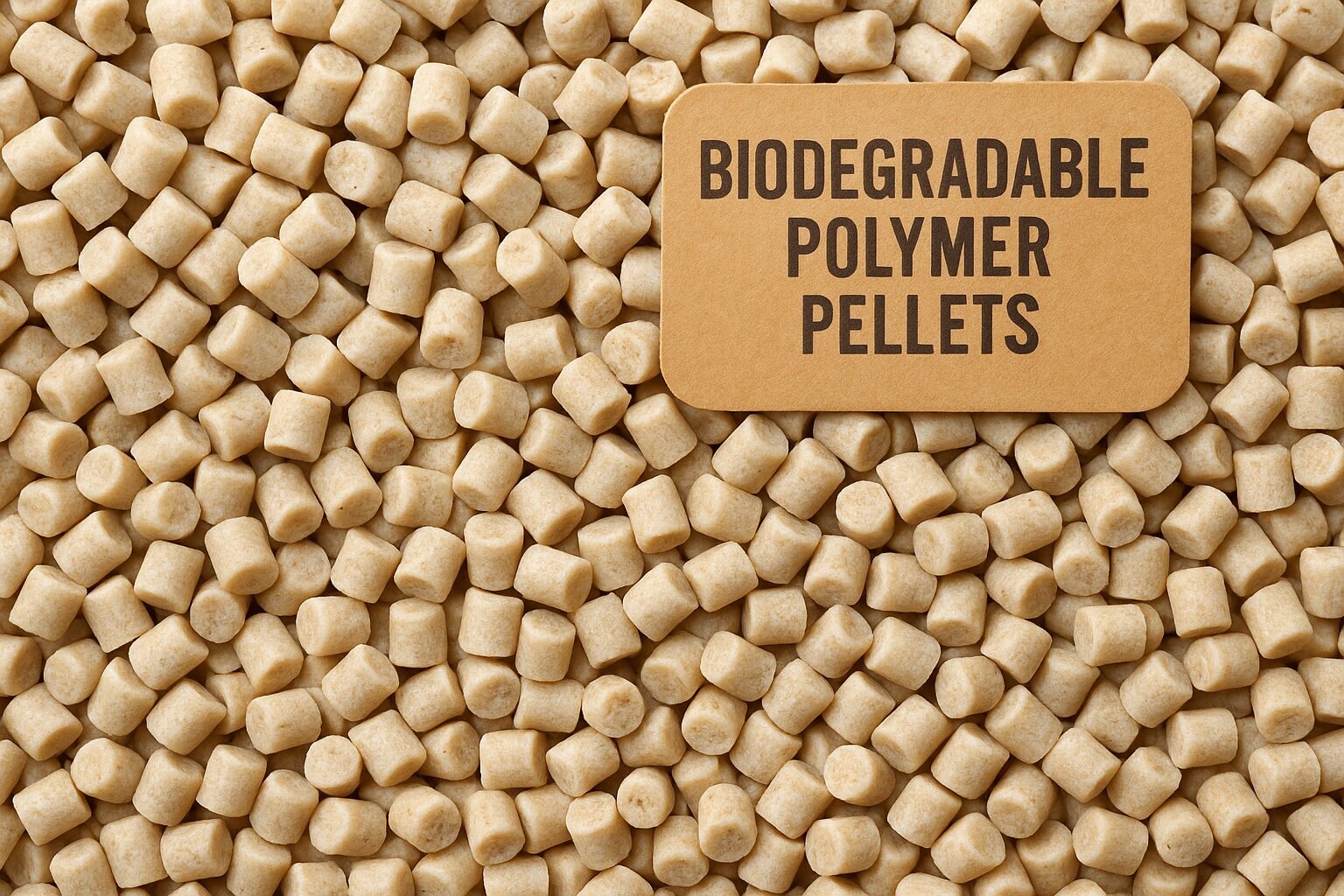 Biodegradable polymer pellets, representing Finer-packaging's commitment to sustainable, eco-friendly materials and packaging solutions.
