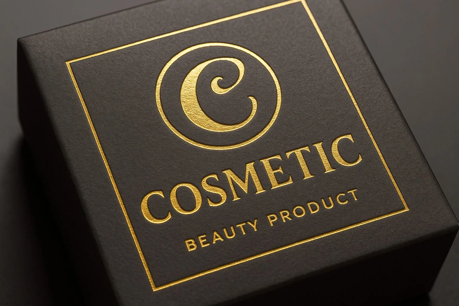Cosmetic box with special finishing like hot foil stamping