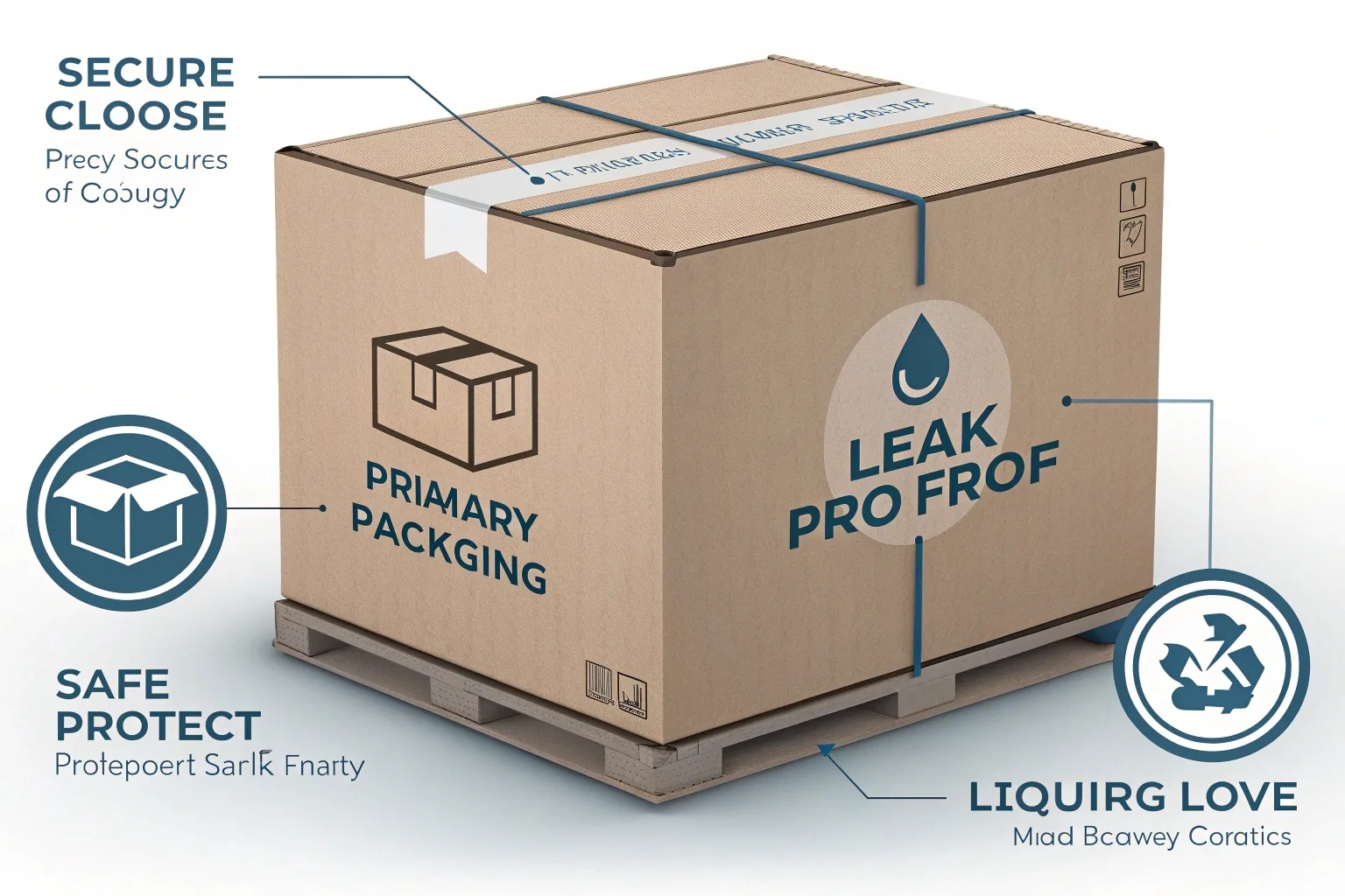 leak-proof primary packaging for liquids