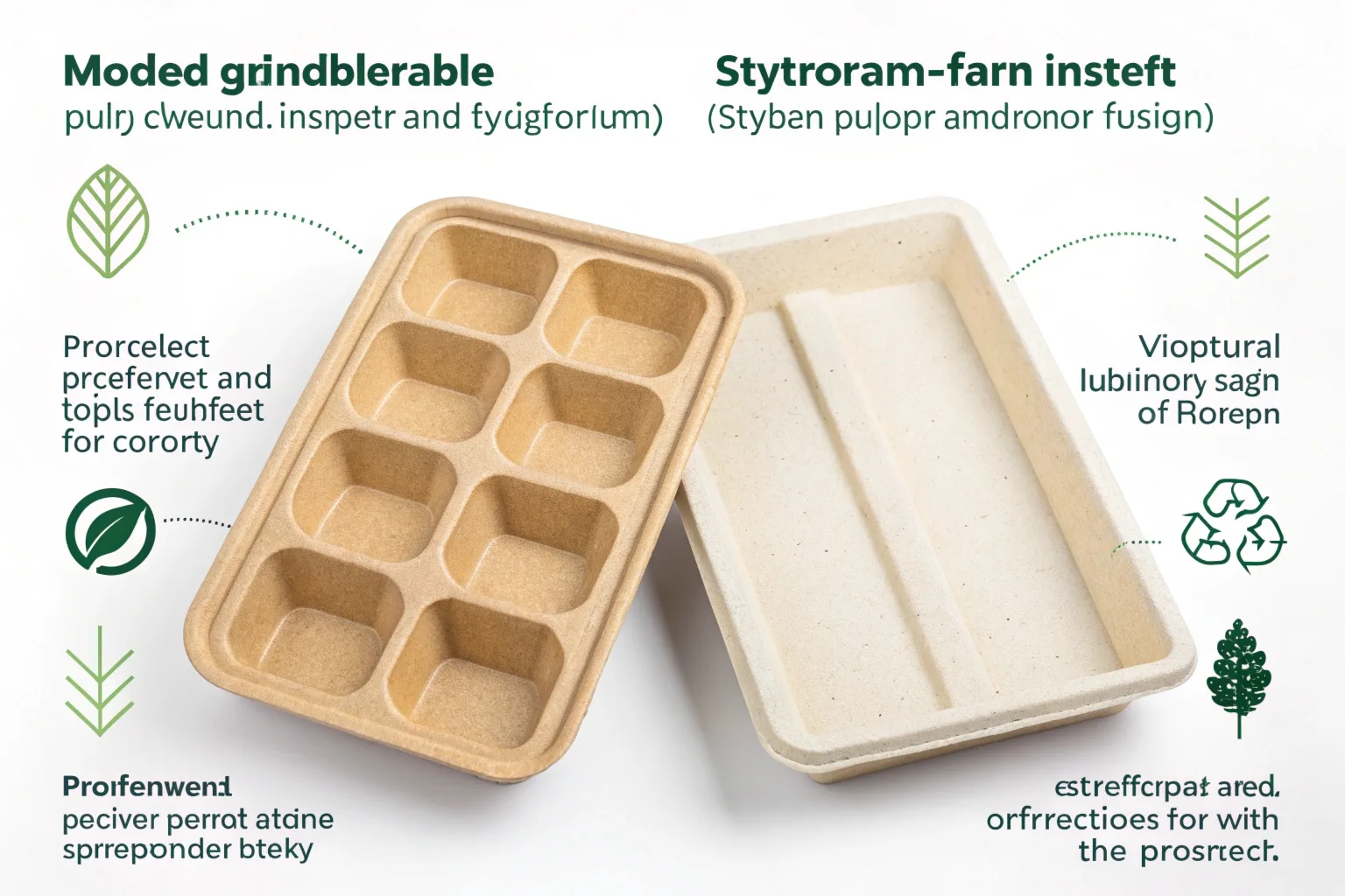 Comparison of molded pulp vs styrofoam inserts