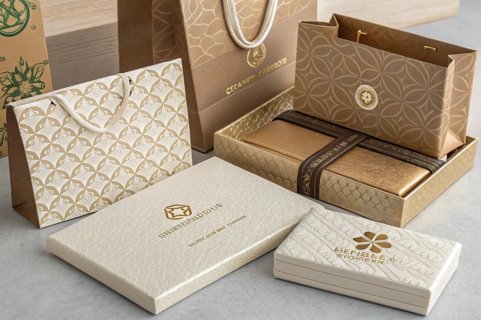 Eco-friendly luxury packaging materials